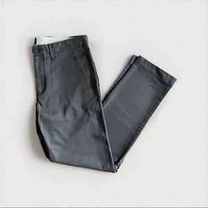 J Crew Broken In 484 Slim Fit 100% Cotton Chino Khakis Charcoal Grey Size 32/32